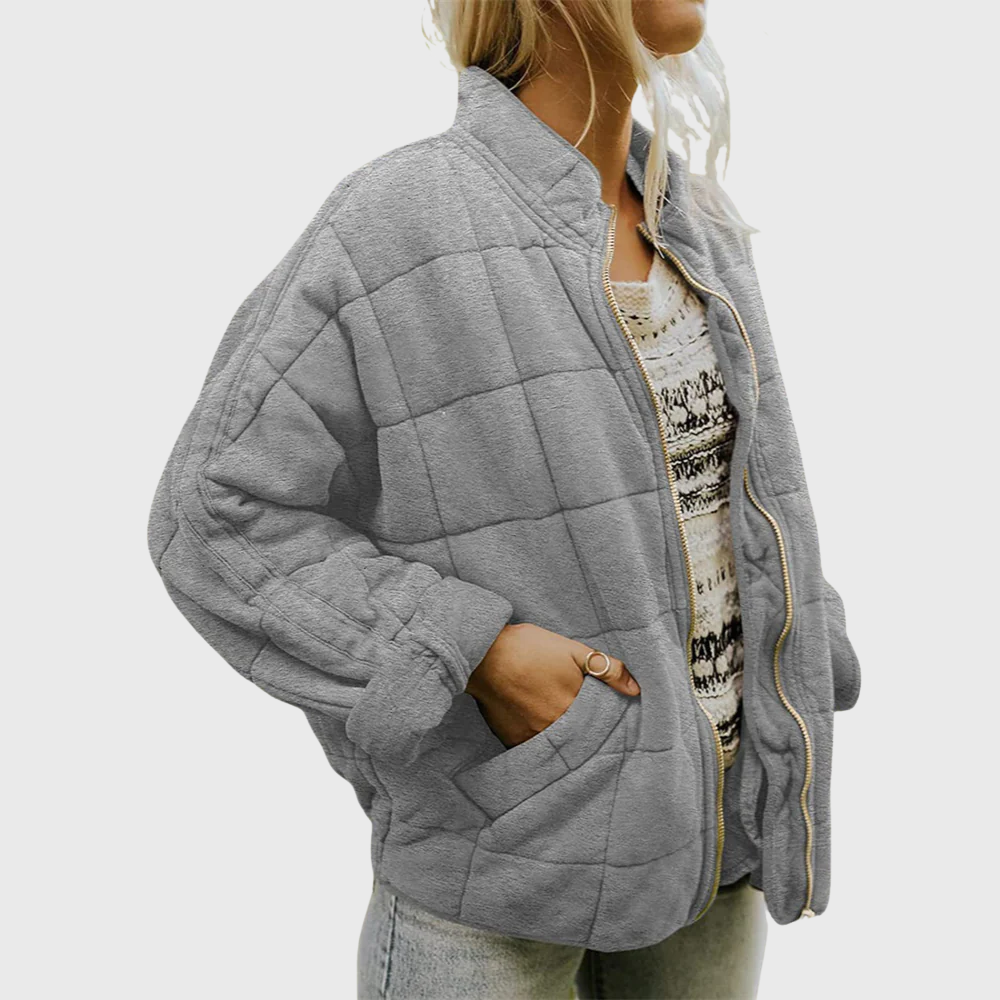 Oversized Tussenjas met Minimalistisch Design voor Dames