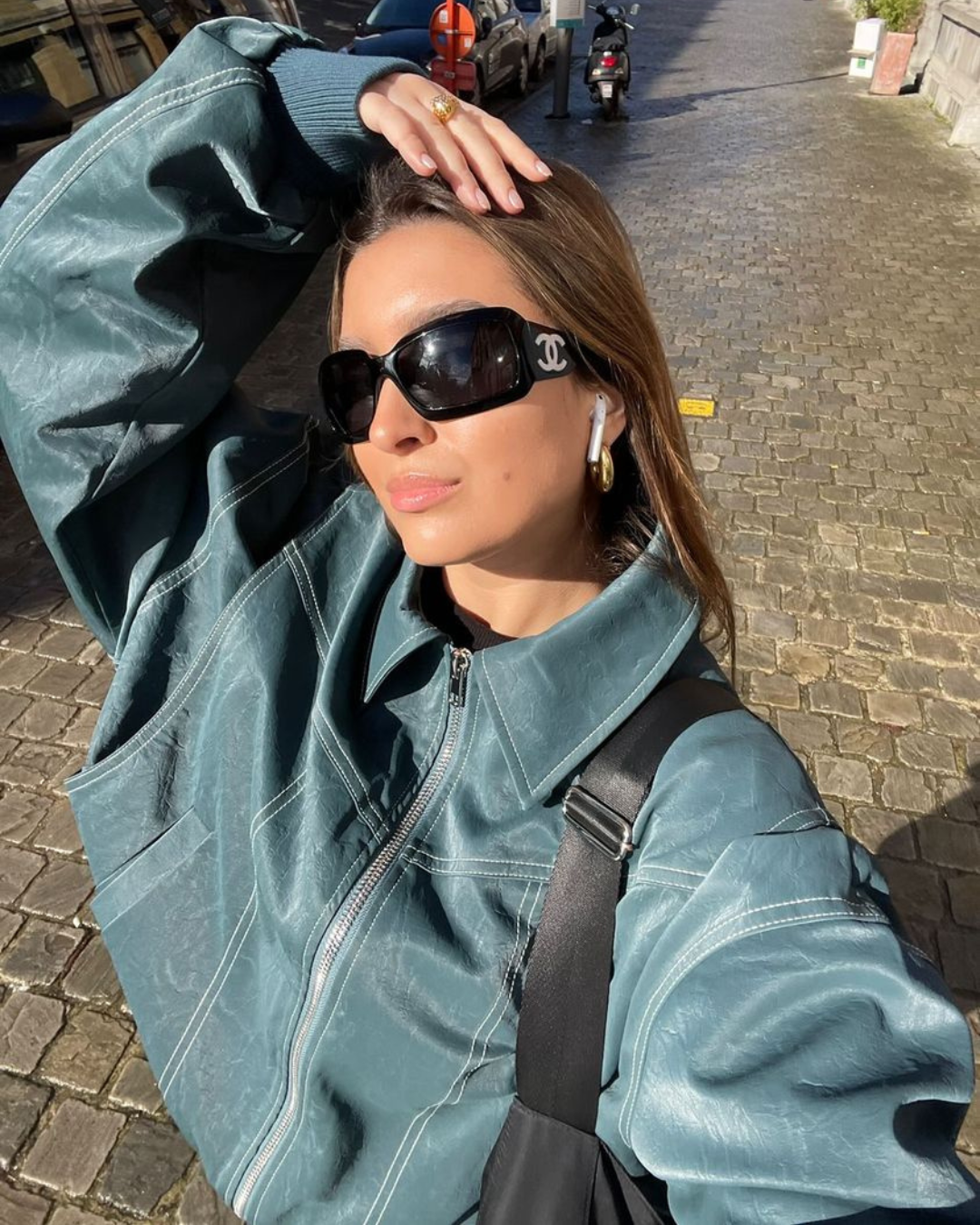 Dames Oversized Contrast Bomberjack