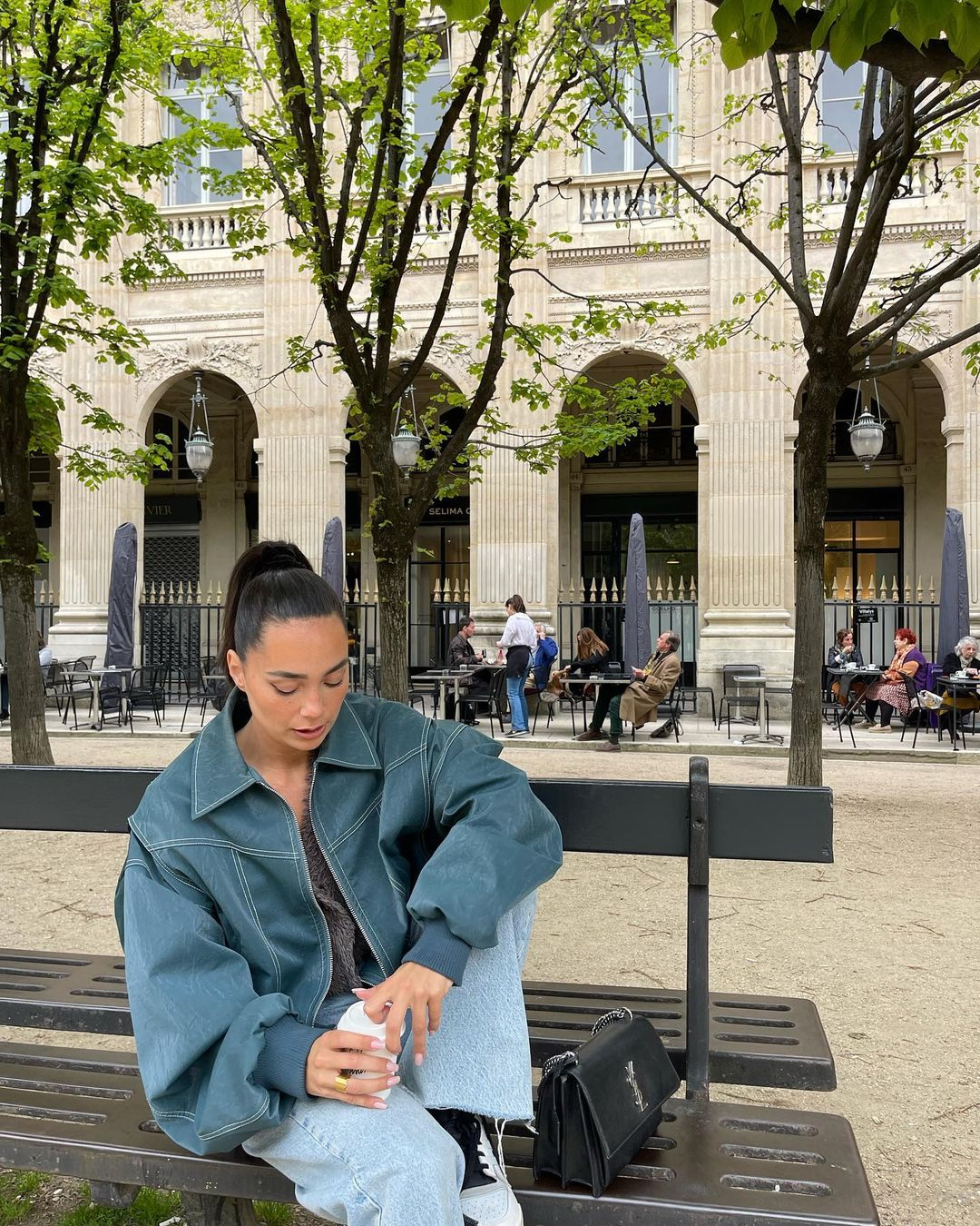 Dames Oversized Contrast Bomberjack