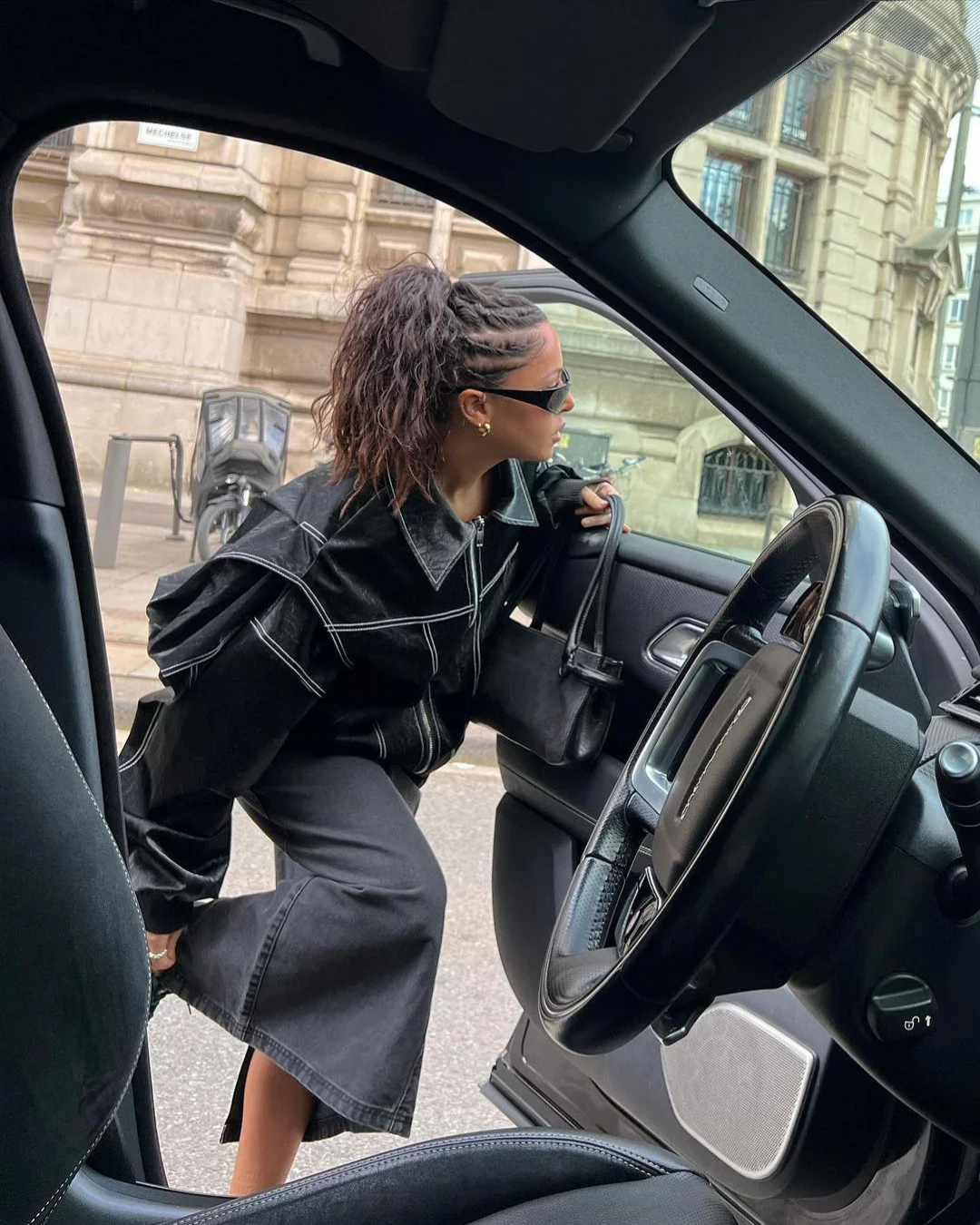 Dames Oversized Contrast Bomberjack