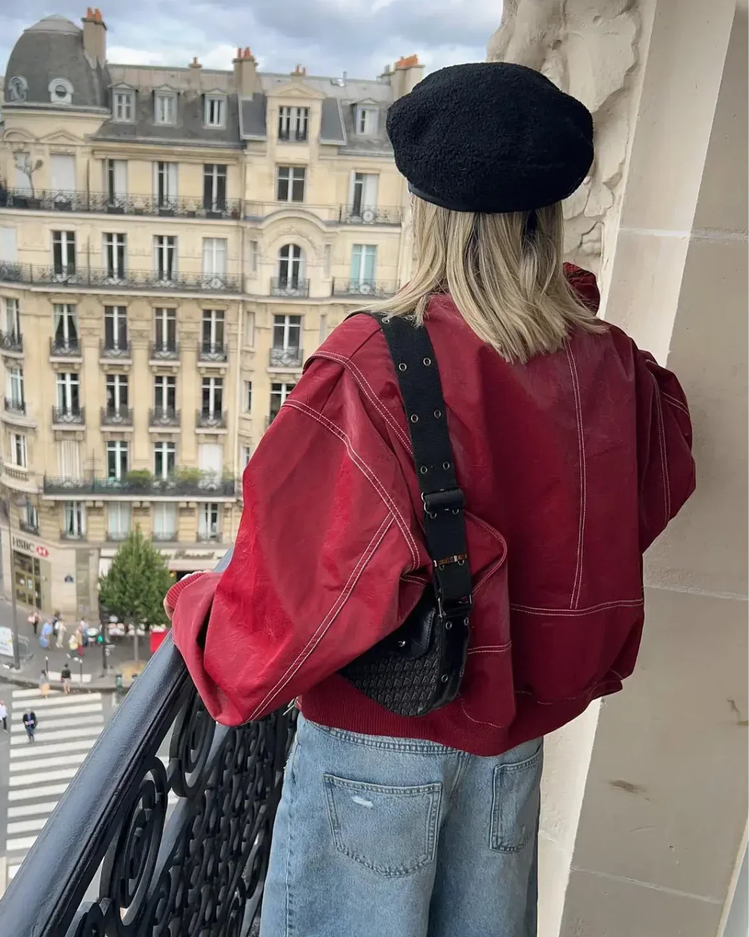 Dames Oversized Contrast Bomberjack