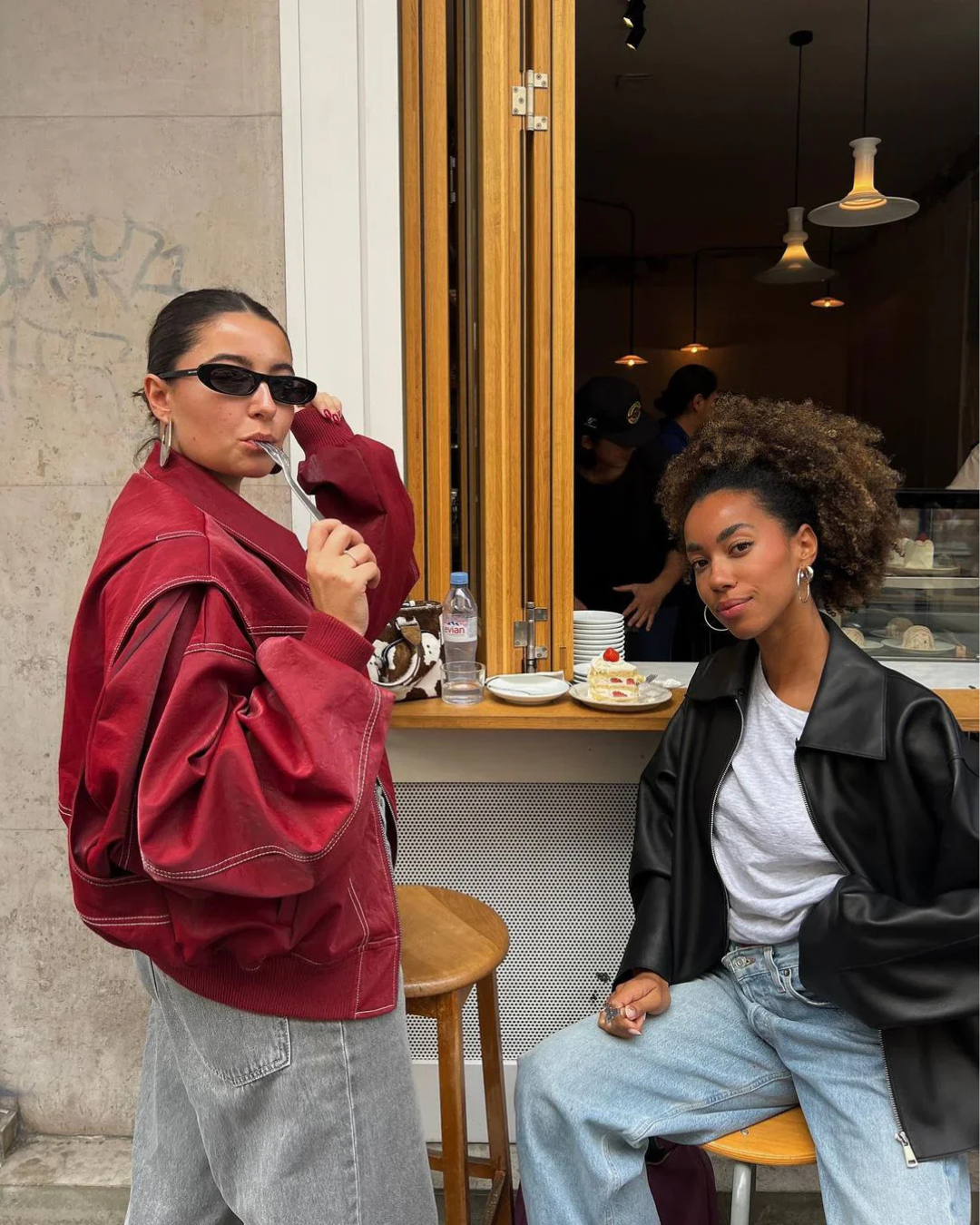 Dames Oversized Contrast Bomberjack